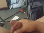 Tattoo Freak Rub His Own Cock On His Tight Asshole and Fucks Himself Then Pulls Out and Squirts 3/16