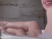 Steph mommy makes you worship her feet and lets you cum with JOI 4/16