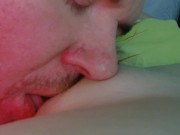 Sucks My Milky Tits And Eats My Pussy - Tastes My Patty - Licking Pussy 16/16