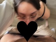 cute gf sucks my dick while I try to work FINALE / soft porn CUMSHOT FACEFUCK 7/16