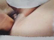 Trying to squirt with my new HUGE dildo fuck machine 8/16