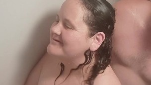 Sex in a tiny shower