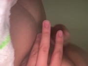 Playing with my tight asshole and pussy 11/16