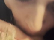 MilfyCalla- A Lot Of Cum On Brown Fur Hooded Puffer Jacket 9/16