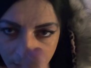 MilfyCalla- I burned my Glossy Puffer Jacket after i was face fucked 5/16