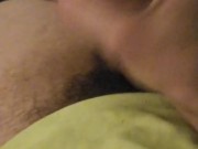 Big white cock shoots big load cum into condom 6/16