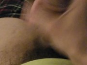 Big white cock shoots big load cum into condom 8/16