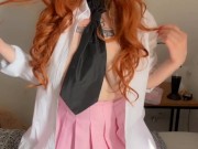 This juicy schoolgirl has all the teachers wanting to touch her big boobs 2/16
