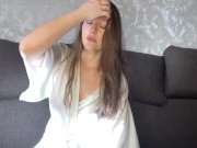 Under my robe there are only panties and they are already wet from my slutty fantasies 1/16