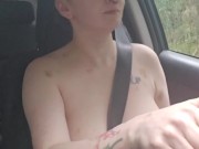 Driving naked and pissing 4/16