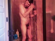 casual shower - naked man ass to relax and study to 9/16