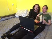 Step sis watches a movie with me and asks me to fuck her hard 2/16