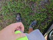 Quick Pee at Work Outside in Public 16/16