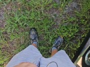 Quick Pee at Work Outside in Public 4/16