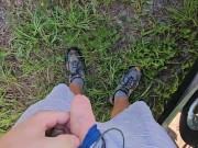 Quick Pee at Work Outside in Public 5/16