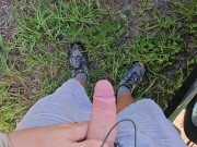 Quick Pee at Work Outside in Public 6/16