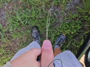 Quick Pee at Work Outside in Public 8/16
