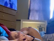 She rides my face and cock then moans beautifully when I lay her flat. 5/16