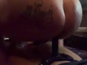 Strap on riding for her pleasure. 16/16