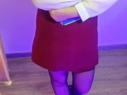 Whispers of Nylon: Office Girl Unwinds Her Toes 14/16