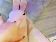 Coffee Break & Nylon Feet ☕👣 A Cozy Office Moment 13/16