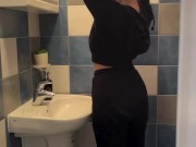 Cute MILF striptease before shower 🔥 1/16