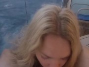 Blonde slut pov BlowJob on A Cruise Ship 1/16