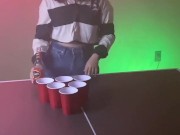 Your girlfriend loses at strip beer pong to your bully. 5/16
