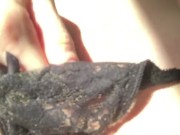 Beautiful she pulls her panties away, rubs her clit, sticks her finger in her perfect pussy.. 6/16