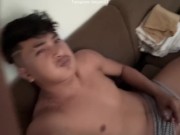 Grabe, TUMALSIK yung TAMOD ko dahil sa sobrang libog na naramdaman ko! TANG INA SARAP 1/16