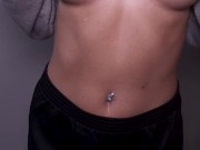 Flashing my small, perky tits