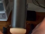 Milked and edged by my Lovense Solace Pro until I cum 14/16