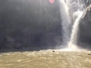 【主観映像】バリ島🏝️可愛いワンピースを着た彼女が鬼頭をべろぺろ舐めたり、喉奥まで咥え込んで濃厚なフェラチオをする彼氏目線の動画❤︎ 15/16