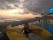 【主観映像】バリ島🏝️可愛いワンピースを着た彼女が鬼頭をべろぺろ舐めたり、喉奥まで咥え込んで濃厚なフェラチオをする彼氏目線の動画❤︎ 16/16