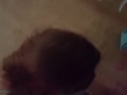 I love sucking cock while I get spit on