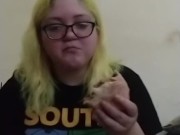 Amputee eats burger 10/16