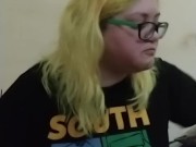 Amputee eats burger 5/16