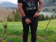 While hiking in the mountains I got horny and had to get it on right there. 1/16