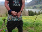 While hiking in the mountains I got horny and had to get it on right there. 3/16