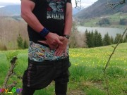 While hiking in the mountains I got horny and had to get it on right there. 5/16