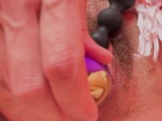 Nico Robin cosplay rides until she squirts - creamy double toy play ends in a wet explosion 13/16