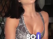 Petite 18yo Latina Gostosa GAGS on Deepthroat - Cum in Mouth on Casting POV 4/16