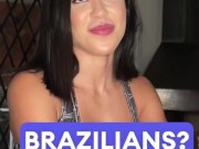 Petite 18yo Latina Gostosa GAGS on Deepthroat - Cum in Mouth on Casting POV 7/16