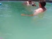 FINGERING PUSSY IN THE POOL HOT HOT OUT! 6/16