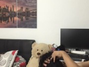 I suck my husband's cock and get on all fours until I cum 6/16