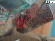 Hard ANAL fuck for Tattooed Girl - Balls Deep Assfuck for Goth Slut - ATM, Facial 12/16