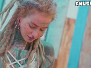 Hard ANAL fuck for Tattooed Girl - Balls Deep Assfuck for Goth Slut - ATM, Facial 7/16