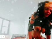 EBONY BONDAGE BEAUTY COSPLAY BDSM ROPES QUEEN ROLE PLAY HARDCORE 10/16