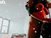 EBONY BONDAGE BEAUTY COSPLAY BDSM ROPES QUEEN ROLE PLAY HARDCORE 8/16