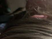 Hot BLONDE STEPSIS lays on her stepbrothers lap and SUCKS ON HIS COCK DUE TO COMING HOME LATE SECRE! 4/16